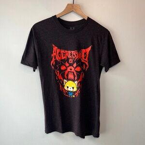 Sanrio Aggretsuko Black and Red Tee